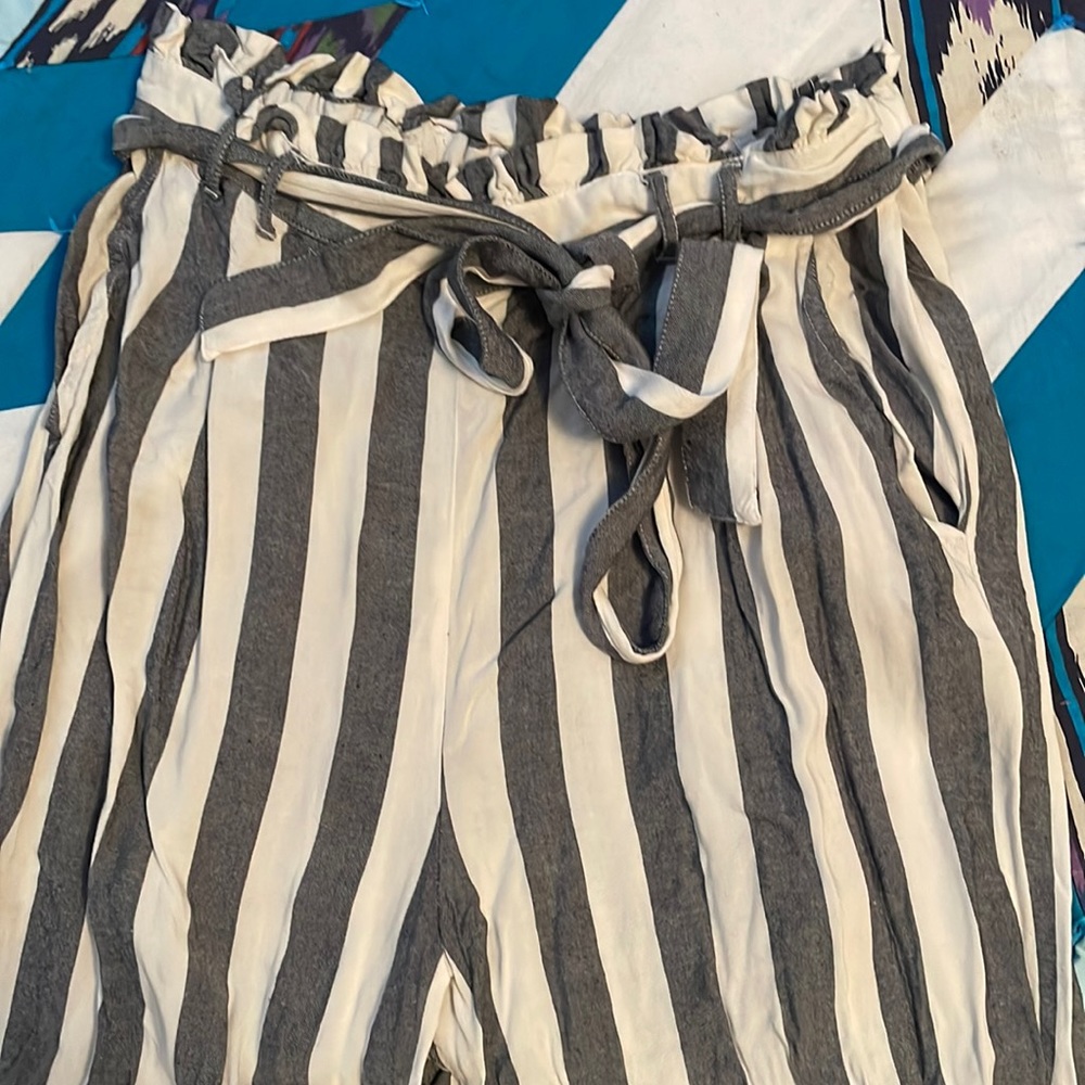 Striped dress pants